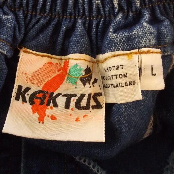 80s High Waist Acid Wash Shorts Embroidered Floral - Picture 7 of 8